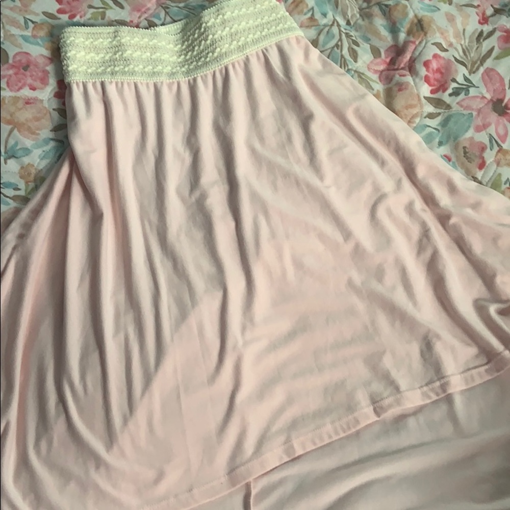 A-line asymmetrical hem skirt